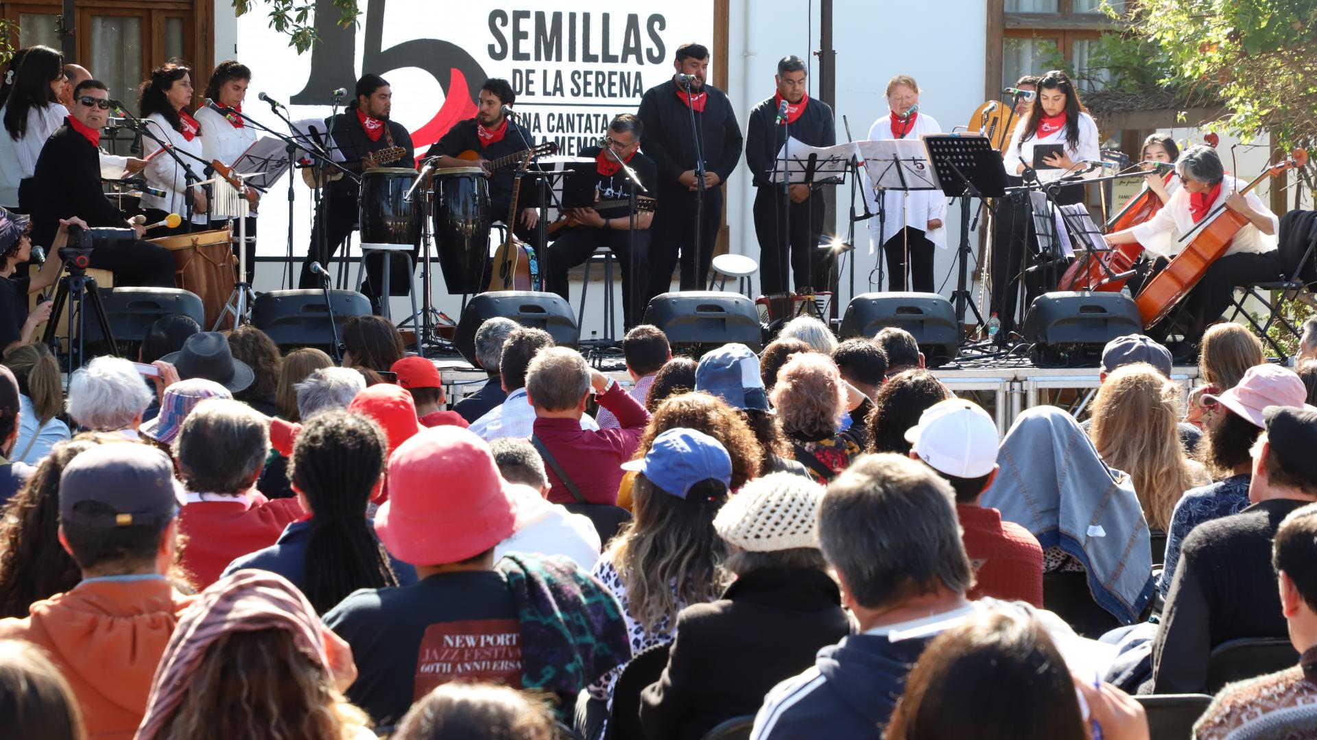 "Las 15 Semillas de La Serena: Una Cantata por la Memoria", tuvo lugar el sábado 14 de octubre en La Casa de las Palmeras, en homenaje a ejecutados por la “Caravana de la Muerte” en La Serena.