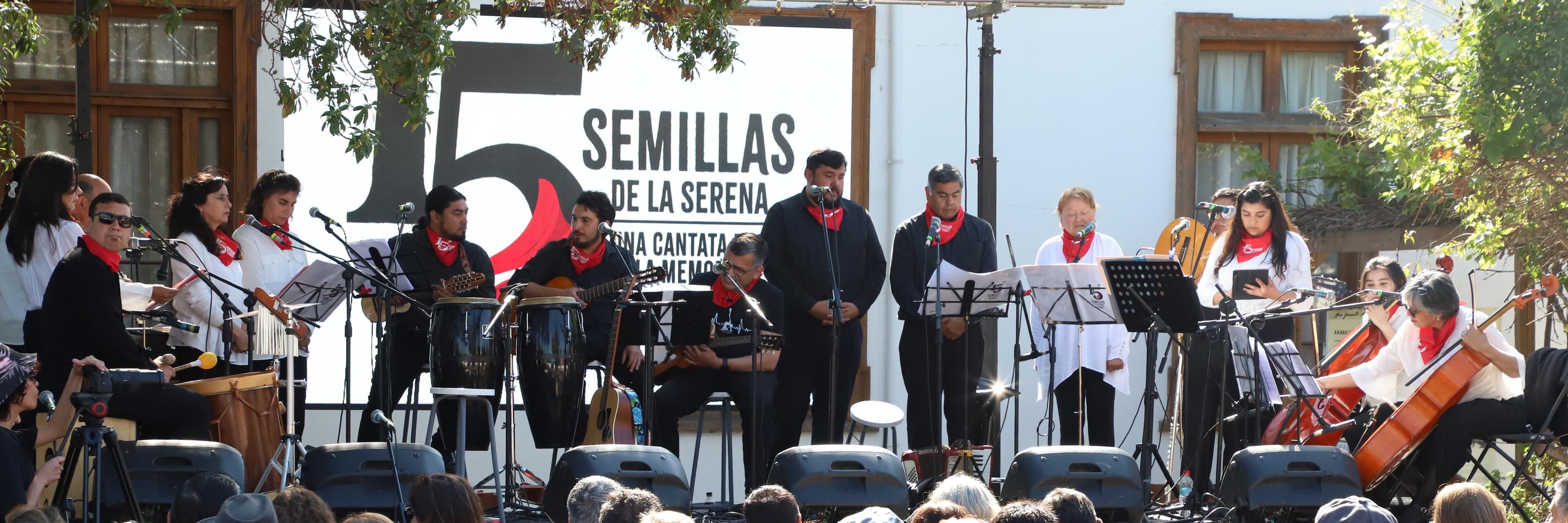 "Las 15 Semillas de La Serena: Una Cantata por la Memoria", tuvo lugar el sábado 14 de octubre en La Casa de las Palmeras, en homenaje a ejecutados por la “Caravana de la Muerte” en La Serena.