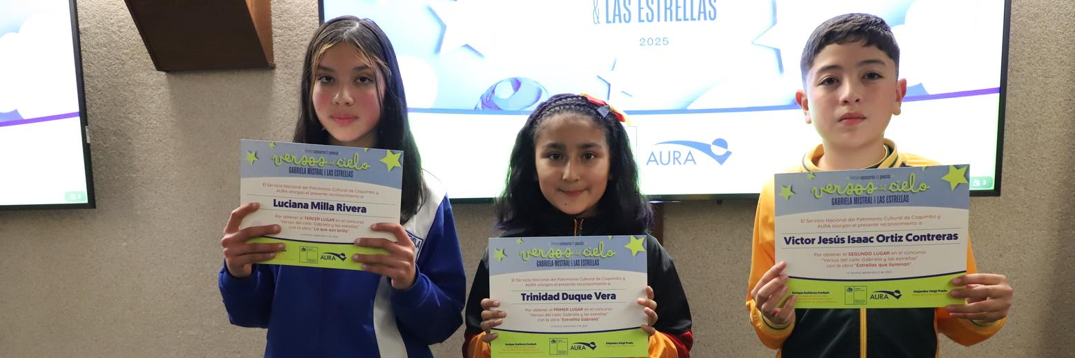 La instancia buscó destacar la unión entre la visión de la escritora elquina y los cielos que la recibieron en su vida y la acompañaron durante toda su obra.